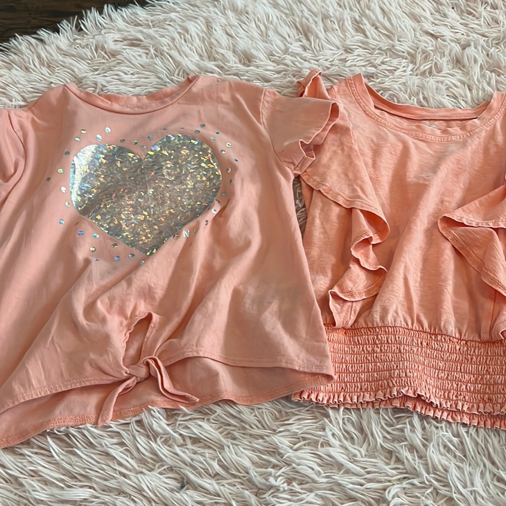 Girls Short Sleeve Shirt Bundle - Size 7/8